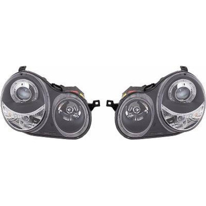 DESIGNSCHEINWERF.SET POLO, 01-05     KLARGLAS/SCHWARZ 2205480