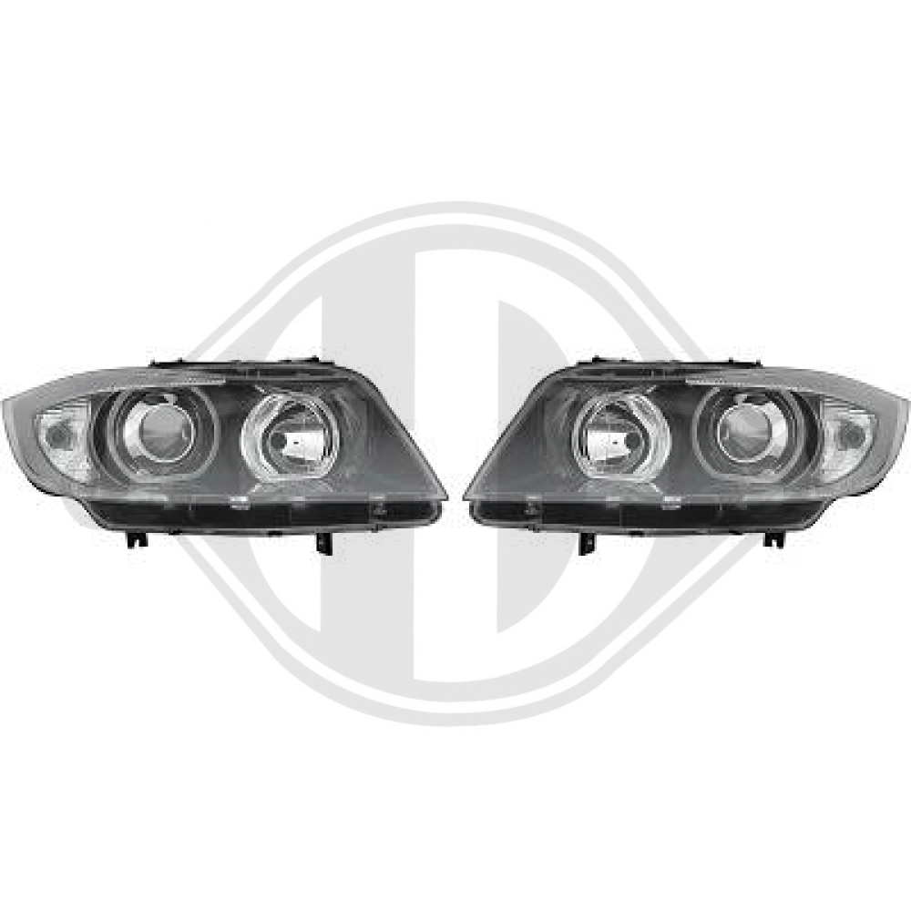 Scheinwerfer Satz für BMW 3 Touring (E91) 05-12         KLAR/SCHWARZ 1216785