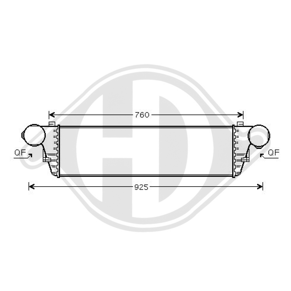 A2035000500 LADELUFTKÜHLER MERCEDES  W-203 - 220 CDI DCA1044