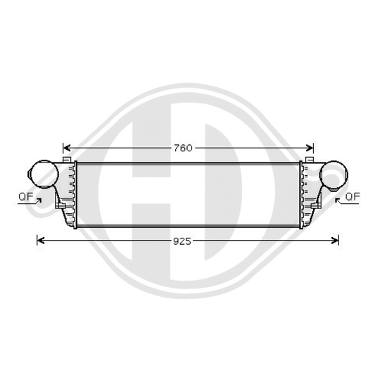 A2035000500 LADELUFTKÜHLER MERCEDES  W-203 - 220 CDI DCA1044
