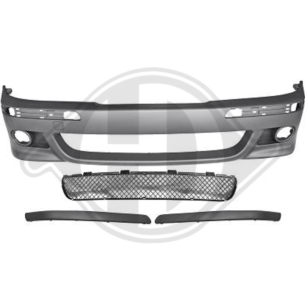 DESIGNSTOßSTANGE VO.  E39, 95-03   INCL.GRILL+LEISTEN 1223251