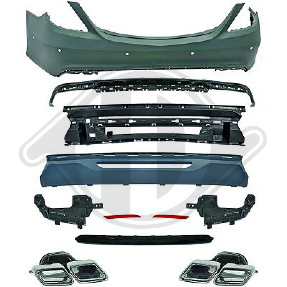 STOßSTANGE  HI.      W222, 13-17        AMG S65 OPTIK 1648355