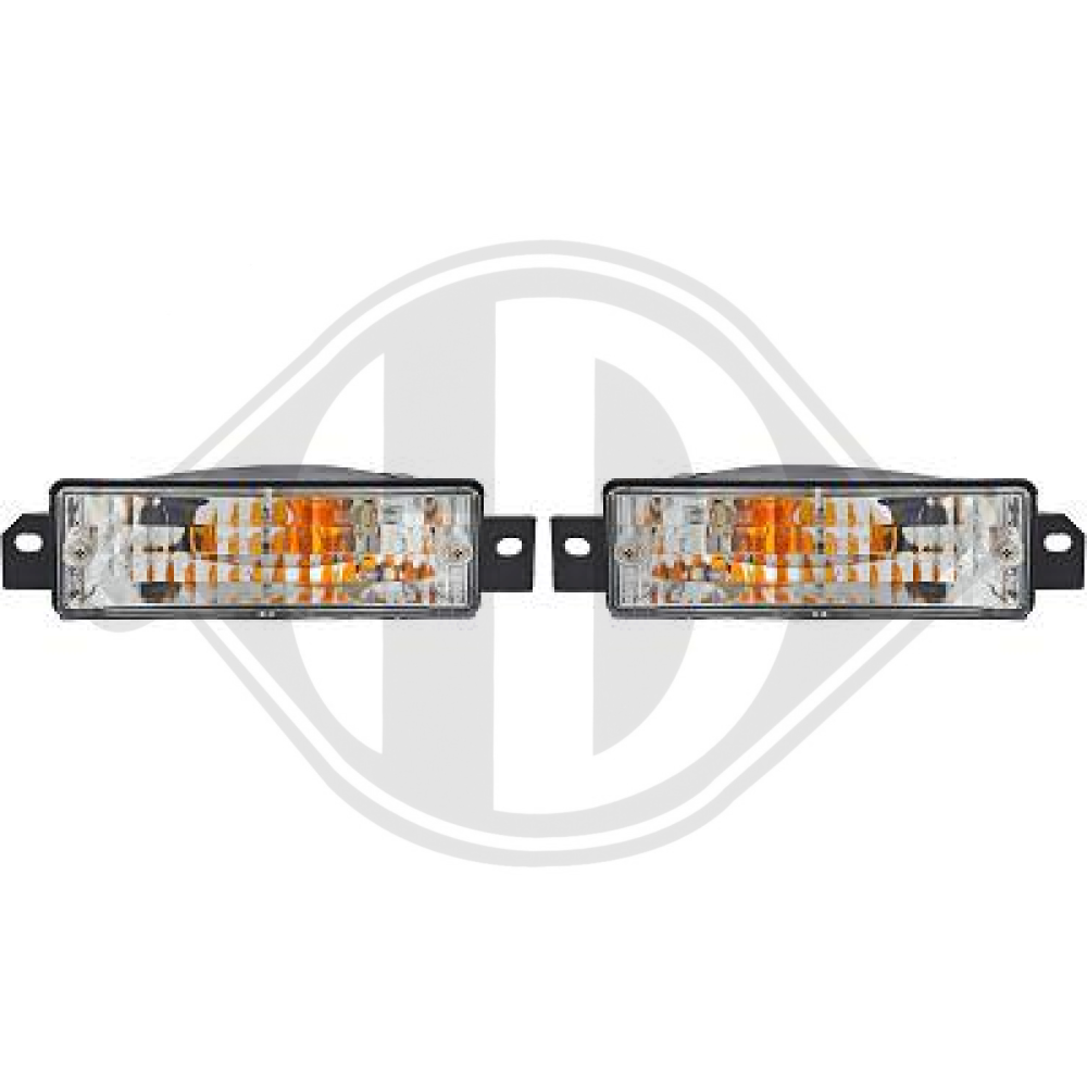 DESIGNBLINKER SET     E30, 87-94       KLARGLAS/CHROM 1211275