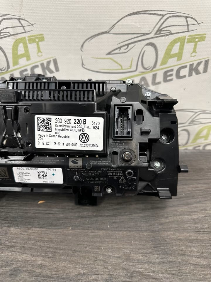 DEFECTIVE Virtual Speedometer Instrument Cluster Digital VW Polo 2G Model 2G0920320
