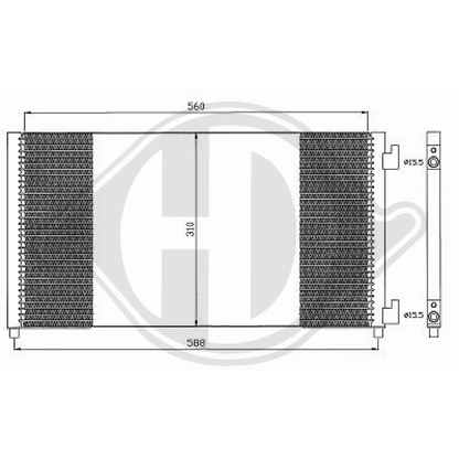 46745054 KONDENSATOR    FIAT PUNTO, 98-09.00        559x312x18 8345303