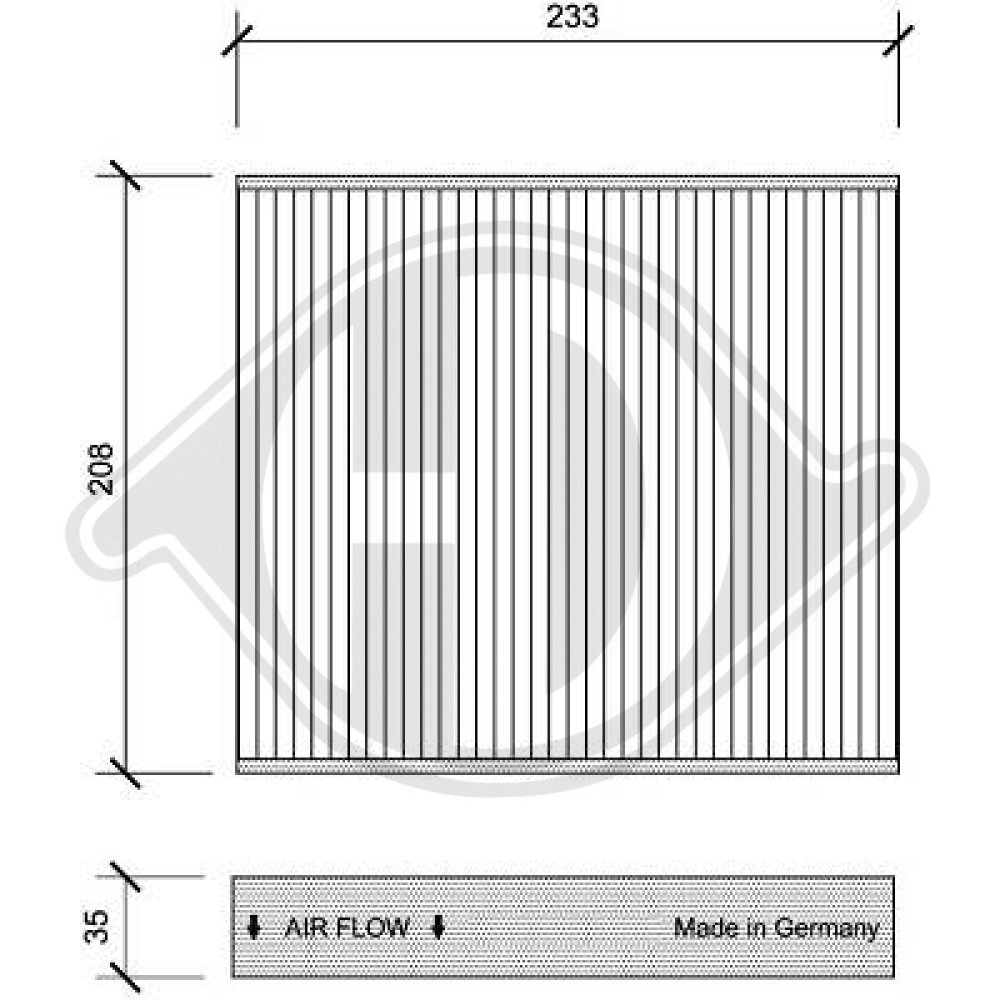 1354952 INNENRAUMFILTER  FORD Focus II DCI1126