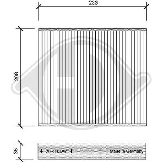 1354952 INNENRAUMFILTER  FORD Focus II DCI1126