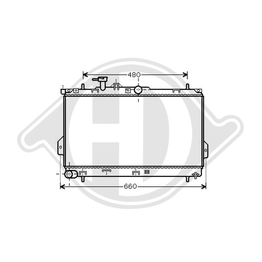 2531017000 Kühler Motorkühlung für HYUNDAI MATRIX 06/2001 DCM3662