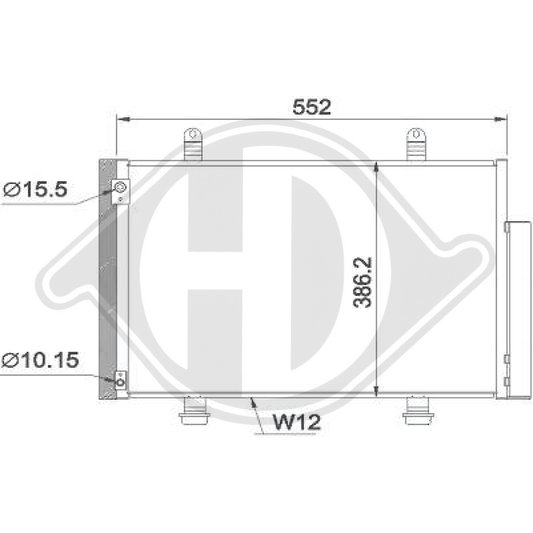 9531068L00 KONDENSATOR SUZUKI SWIFT 10/2010 DCC1795