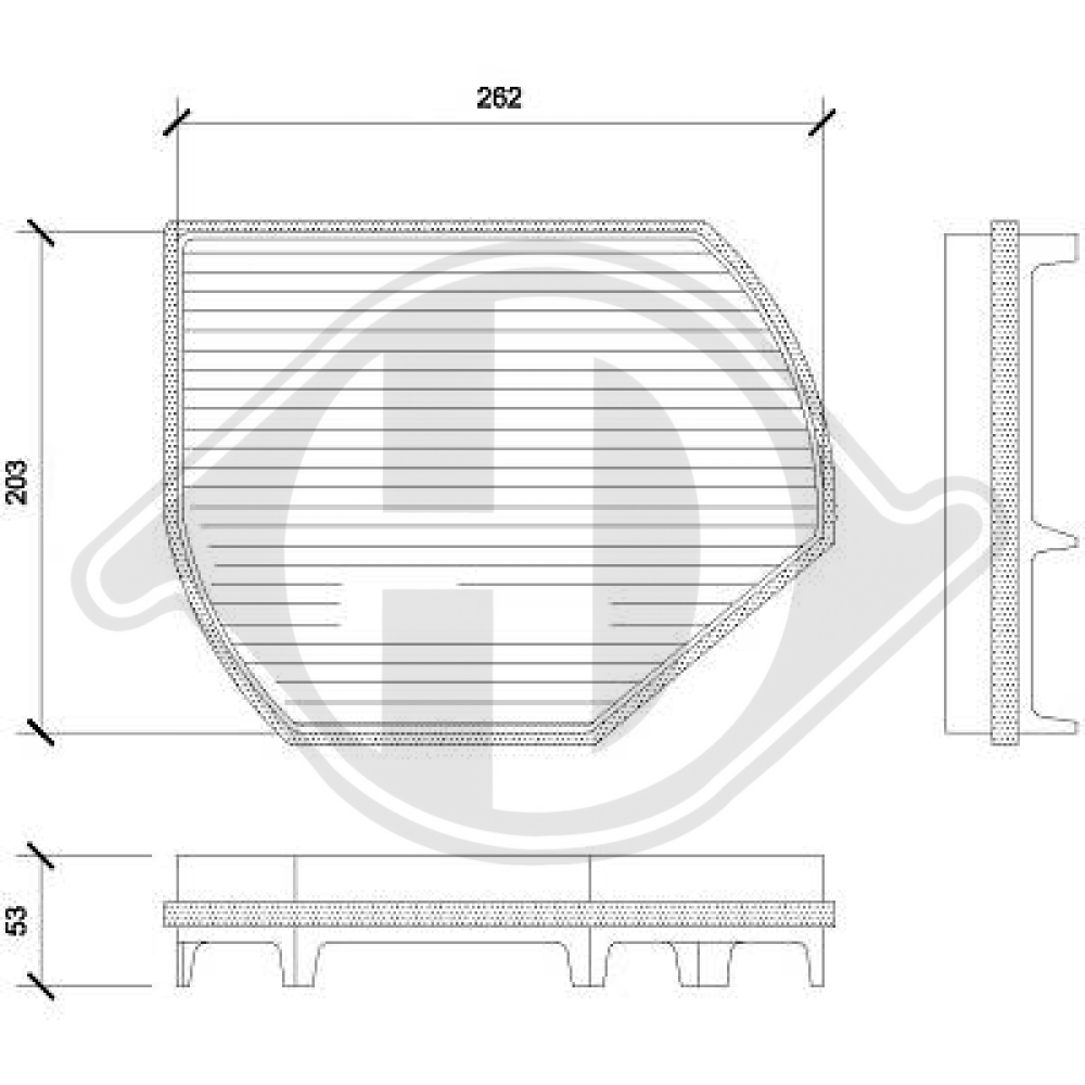K05101438AA INNENRAUMFILTER  CHRYSLER Crossfire  07.03-12.08 DCI0800