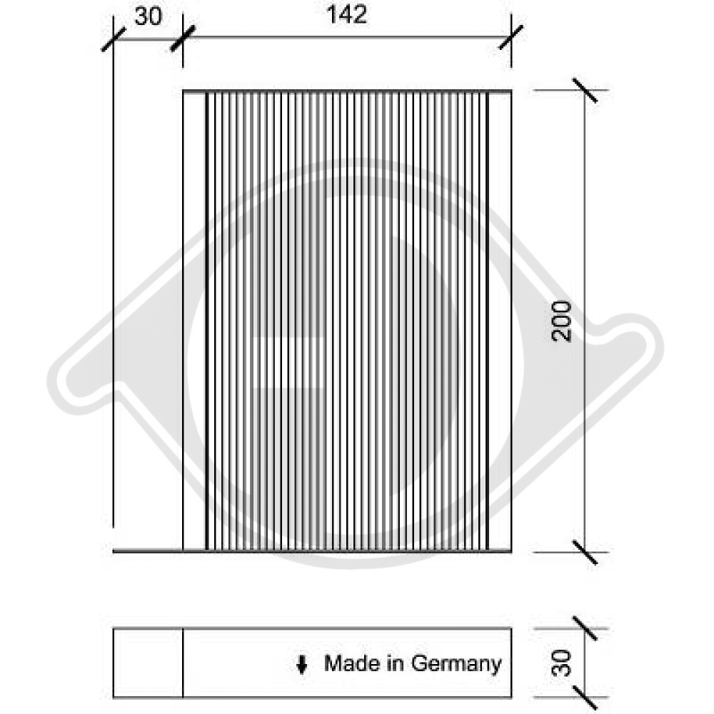 4710210 INNENRAUMFILTER INNENRAUMFILTER OPEL DCI0176