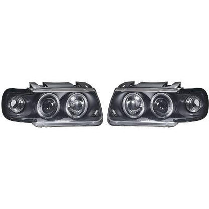DESIGNSCHEINWERF.SET POLO, 94-99     KLARGLAS/SCHWARZ 2203480
