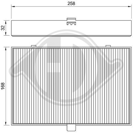 1343232 INNENRAUMFILTER  VOLVO 850/S70/S90/V70/V90 DCI0030
