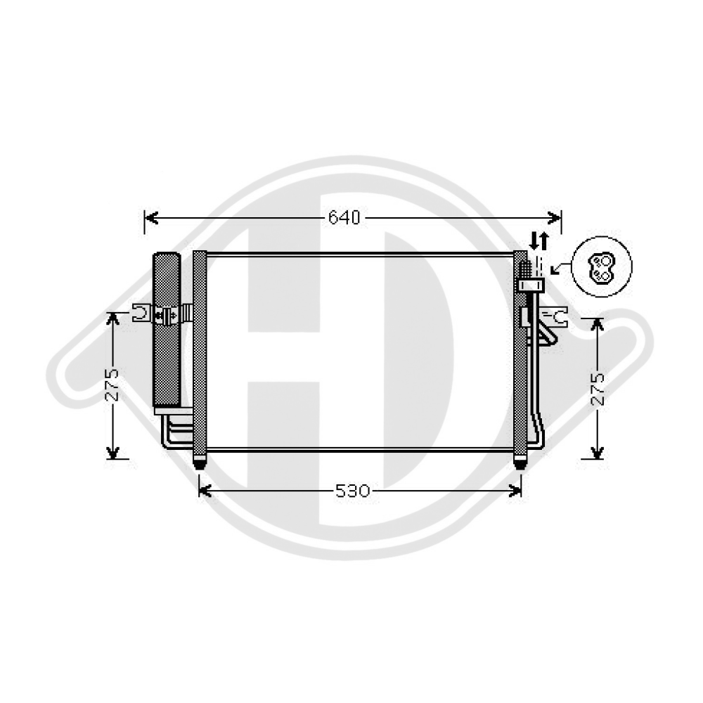 976061C000 KONDENSATOR HYUNDAI GETZ 09/2002 DCC1891