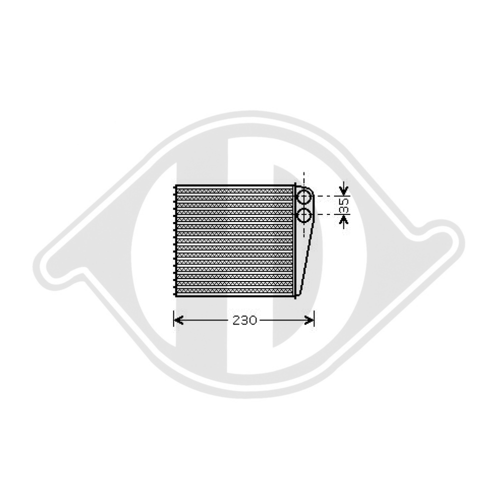 1K0819031 HEIZUNGSKUEHLER VW GOLF V 05/2004 DCM1251