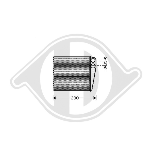 1K0819031 HEIZUNGSKUEHLER VW GOLF V 05/2004 DCM1251