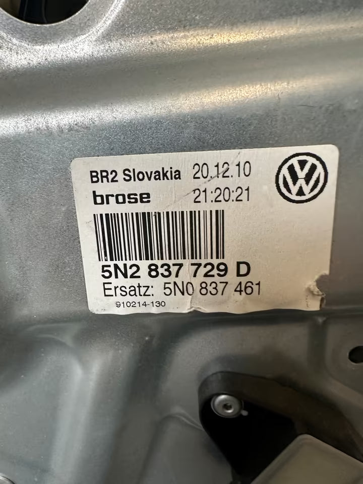 5N2837729D Fensterheber Hinten Links VW Tiguan 5N