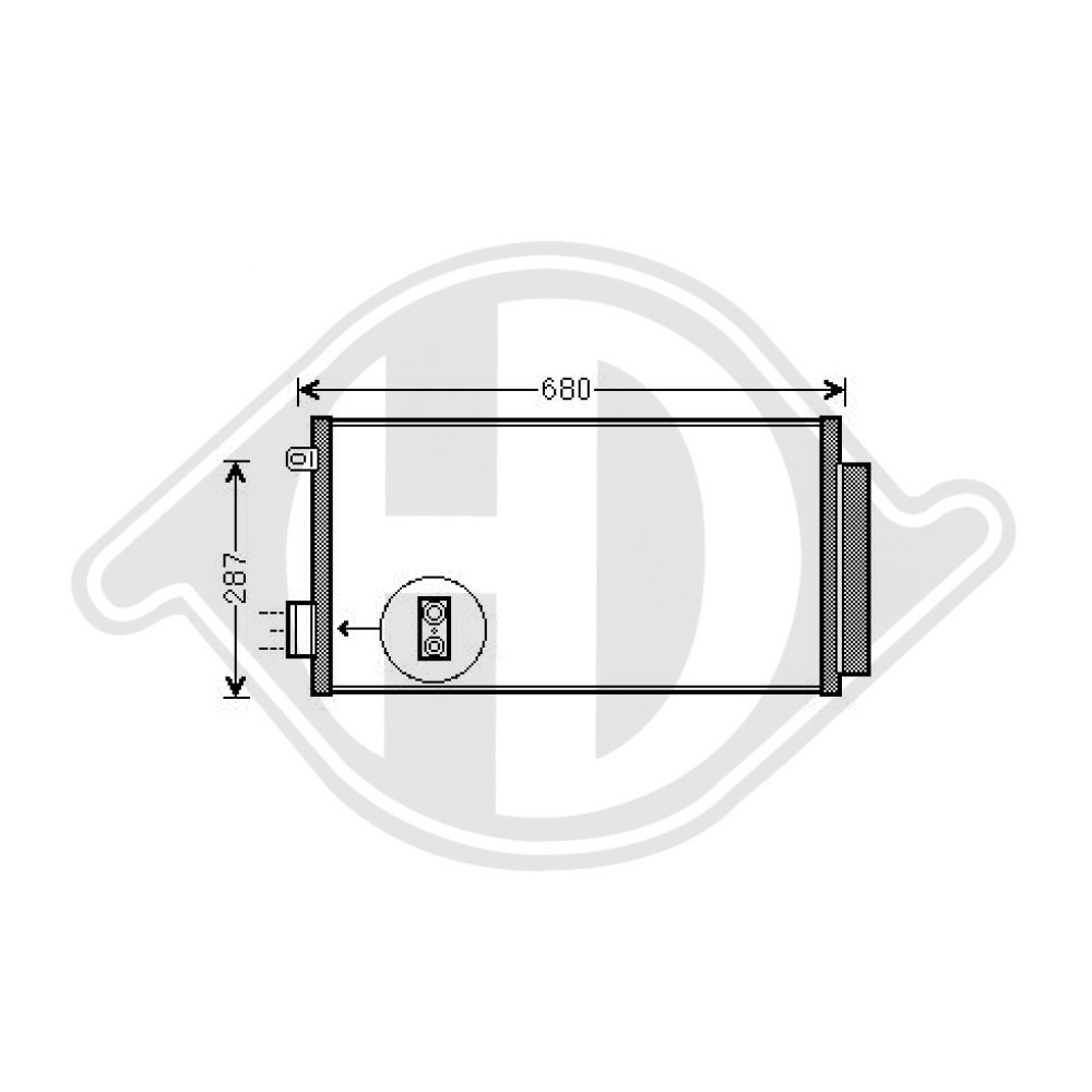 518 87 955 KONDENSATOR FIAT 500L 2012- DCC1636