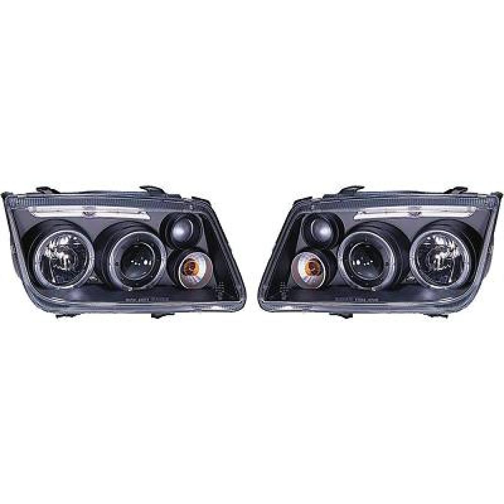 DESIGNSCHEINWERF.SET BORA, 98-05     KLARGLAS/SCHWARZ 2231680