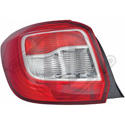 265554085R RÜCKLEUCHTE LI.   SANDERO, 13-16   OHNE LAMPENTRÄGER, 4456091