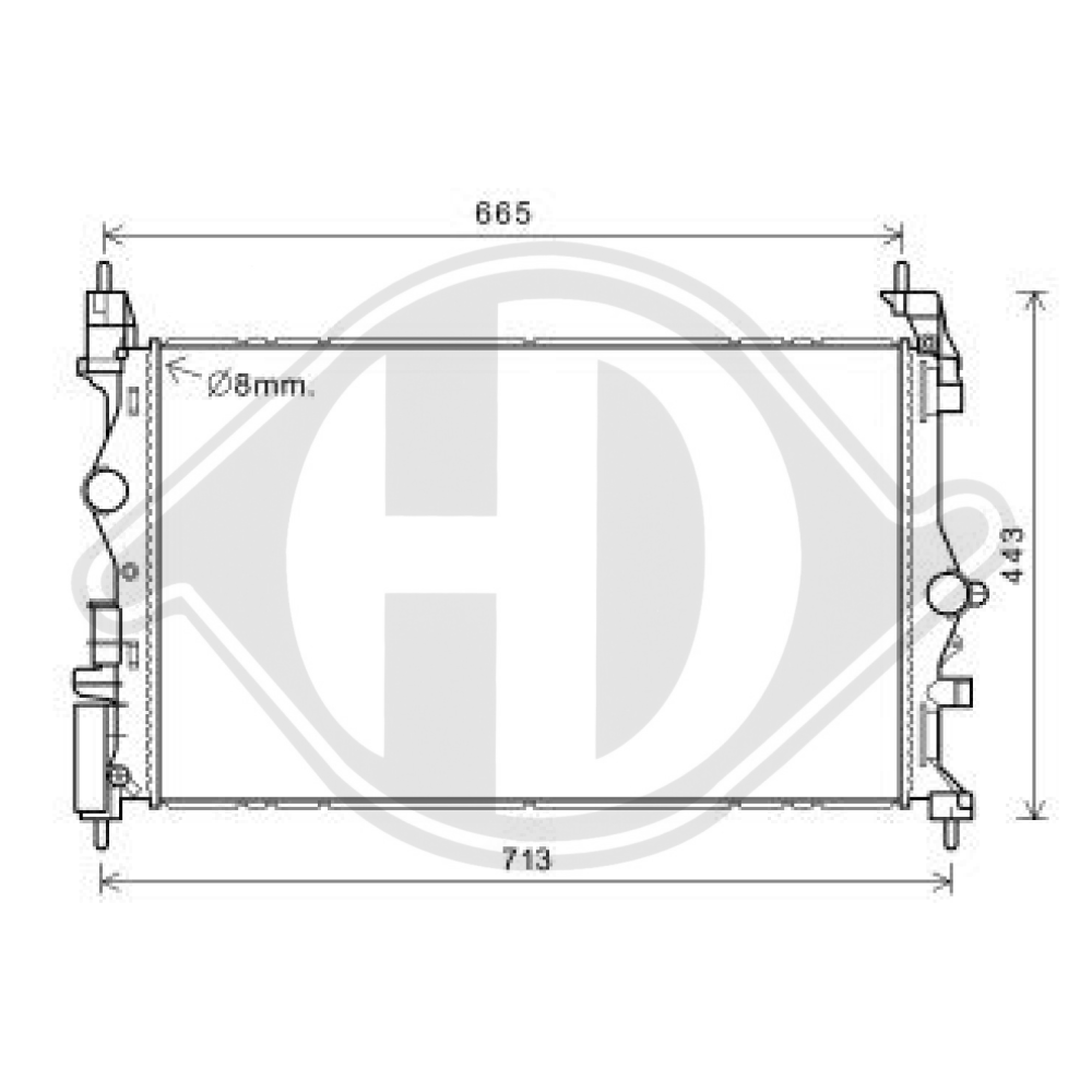 13440204 KÜHLER         OPEL CORSA, für CORSA E 1,0;1,3 CDTi DCM3889