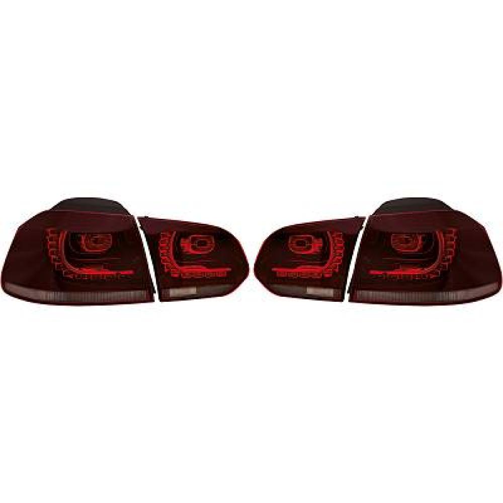 nan DESIGNRÜCKLAMP.SET GOLF 6, 08-12  R20 LOOK/DUNKEL ROT 2215497