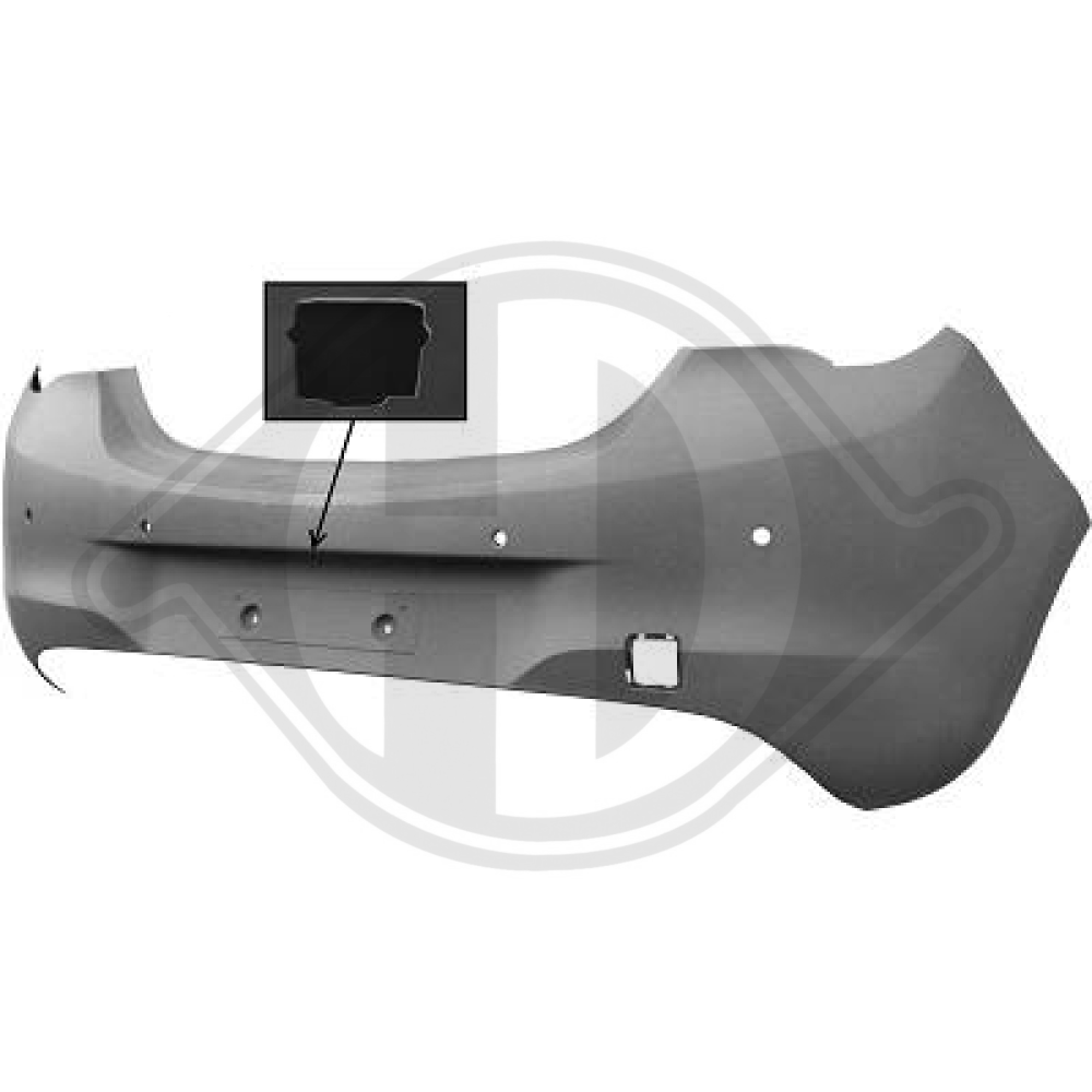13432007 STOßFÄNGER HINTEN CORSA E, 15-19           GRUNDIERT, 1815058