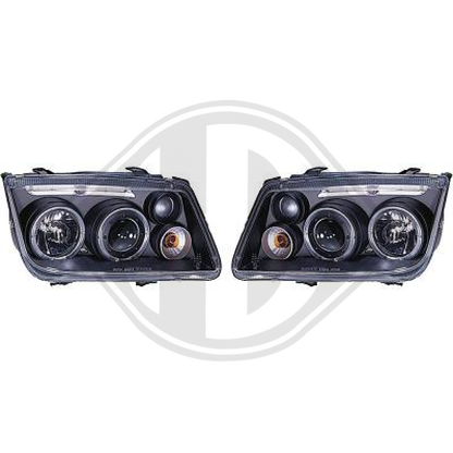 DESIGNSCHEINWERF.SET BORA, 98-05     KLARGLAS/SCHWARZ 2231680