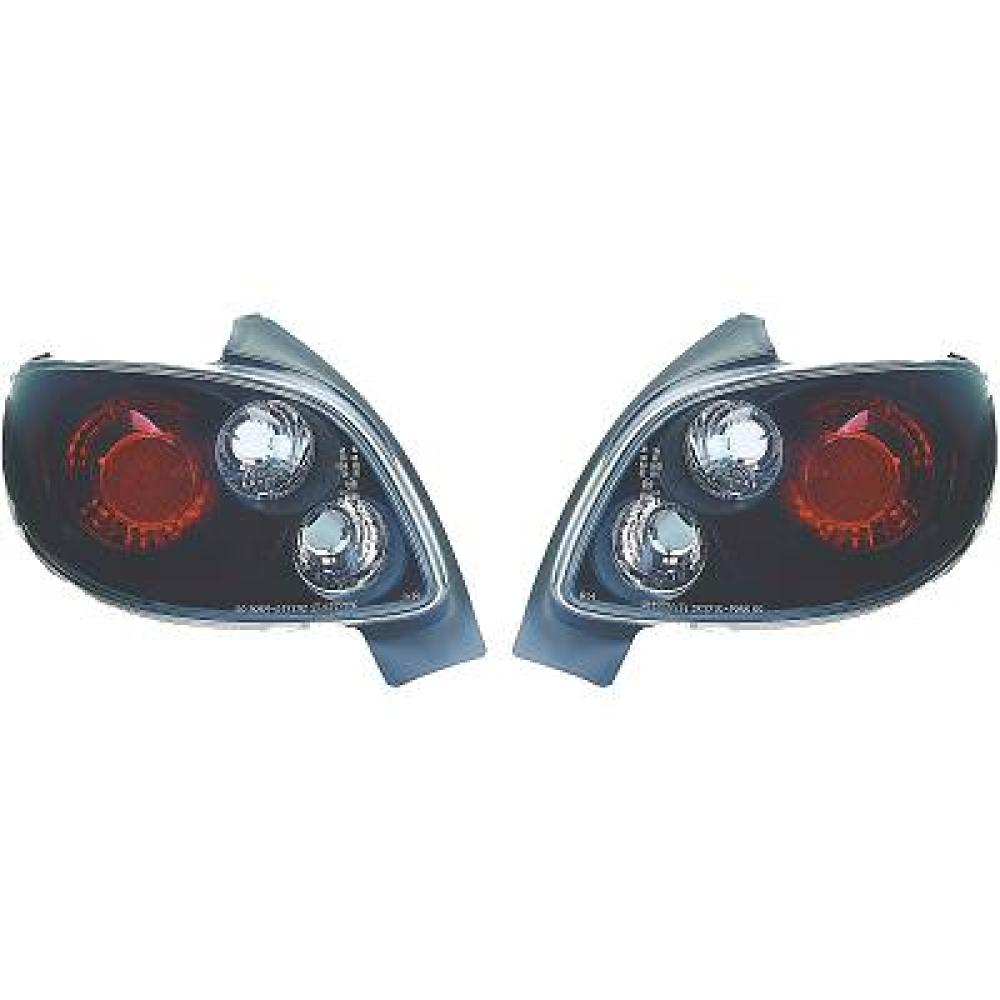 nan DESIGNRÜCKLAMPEN SET  206, 98->>     KLARGLAS/SCHWARZ 4225295