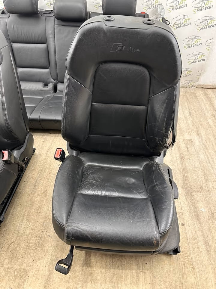 S Line Sitze Ausstattung Audi A3 8P 4-Tür Vorne Hinten SHZ