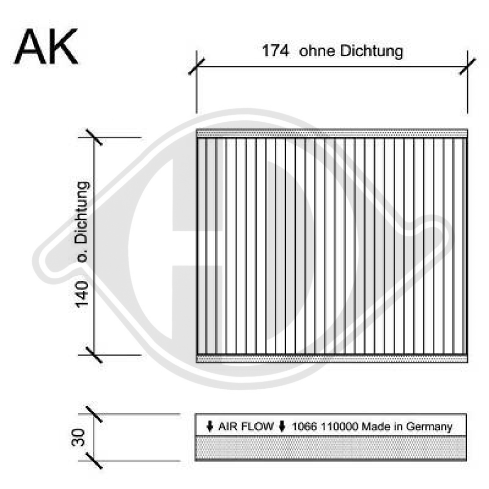 46799653 INNENRAUMFILTER  ALFA ROME 147/156/GT DCI1066S