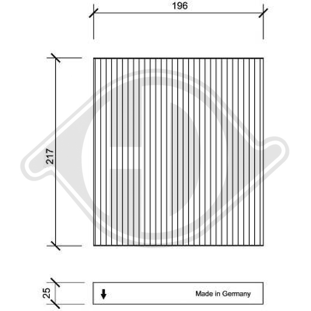 GJ6A61P11 INNENRAUMFILTER  MAZDA 2/6 DCI1084
