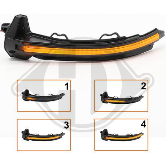 SATZ LED SPIEGELBLINKER AUDI A4/B9 15->> LID10420