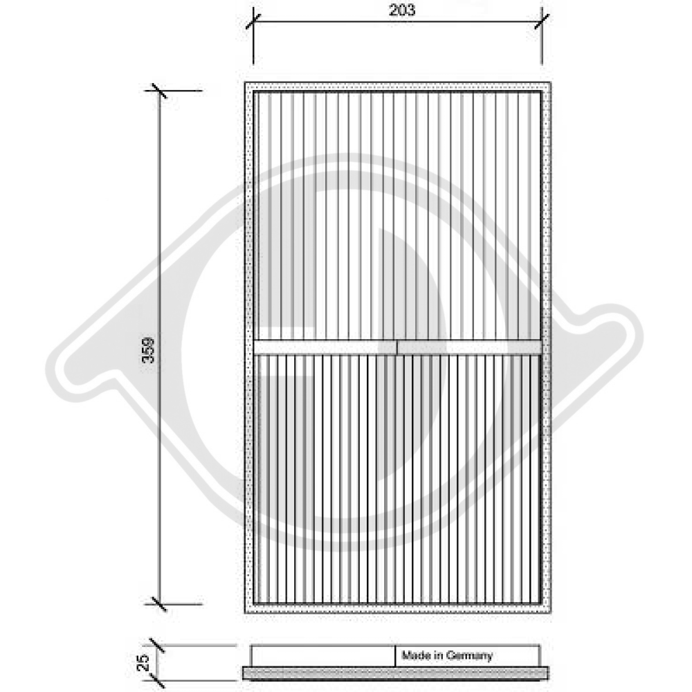A0018353047 INNENRAUMFILTER  MERCEDES Vito/V-Klasse DCI0026