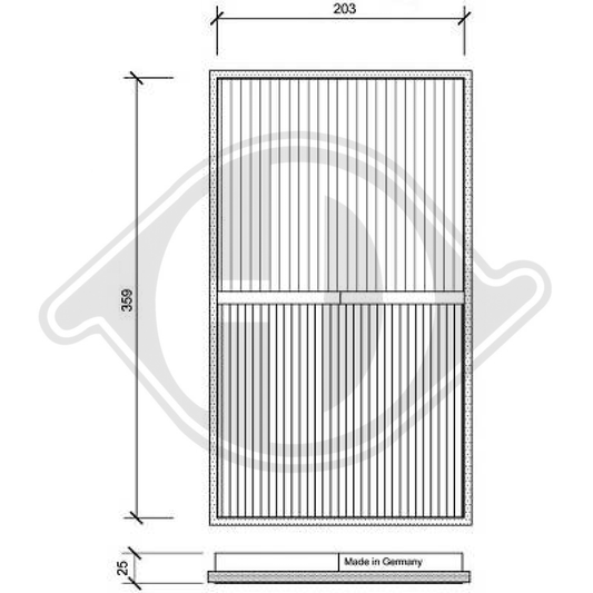 A0018353047 INNENRAUMFILTER  MERCEDES Vito/V-Klasse DCI0026