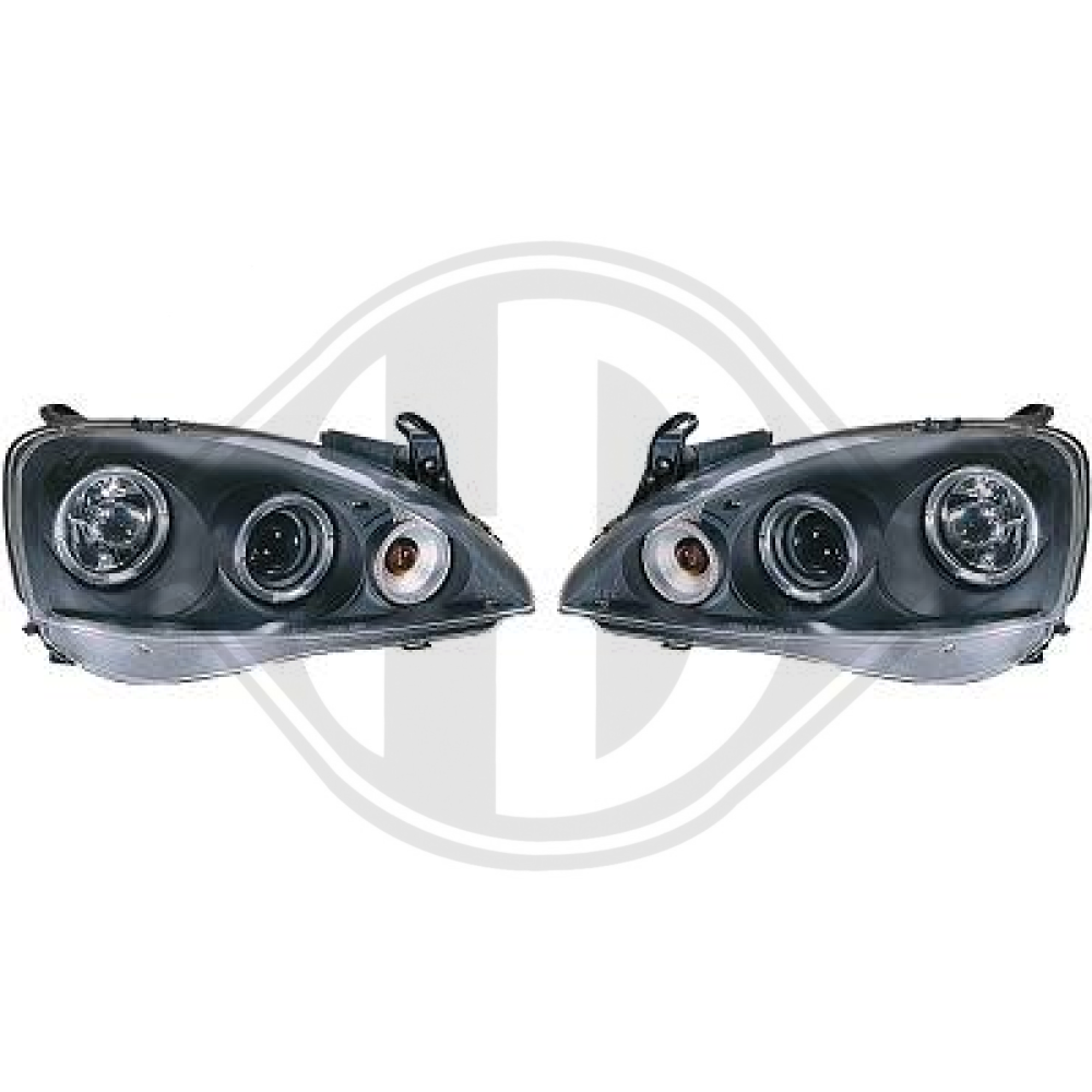 DESIGNSCHEINWF.SET  CORSA, 00-06     KLARGLAS/SCHWARZ 1813580