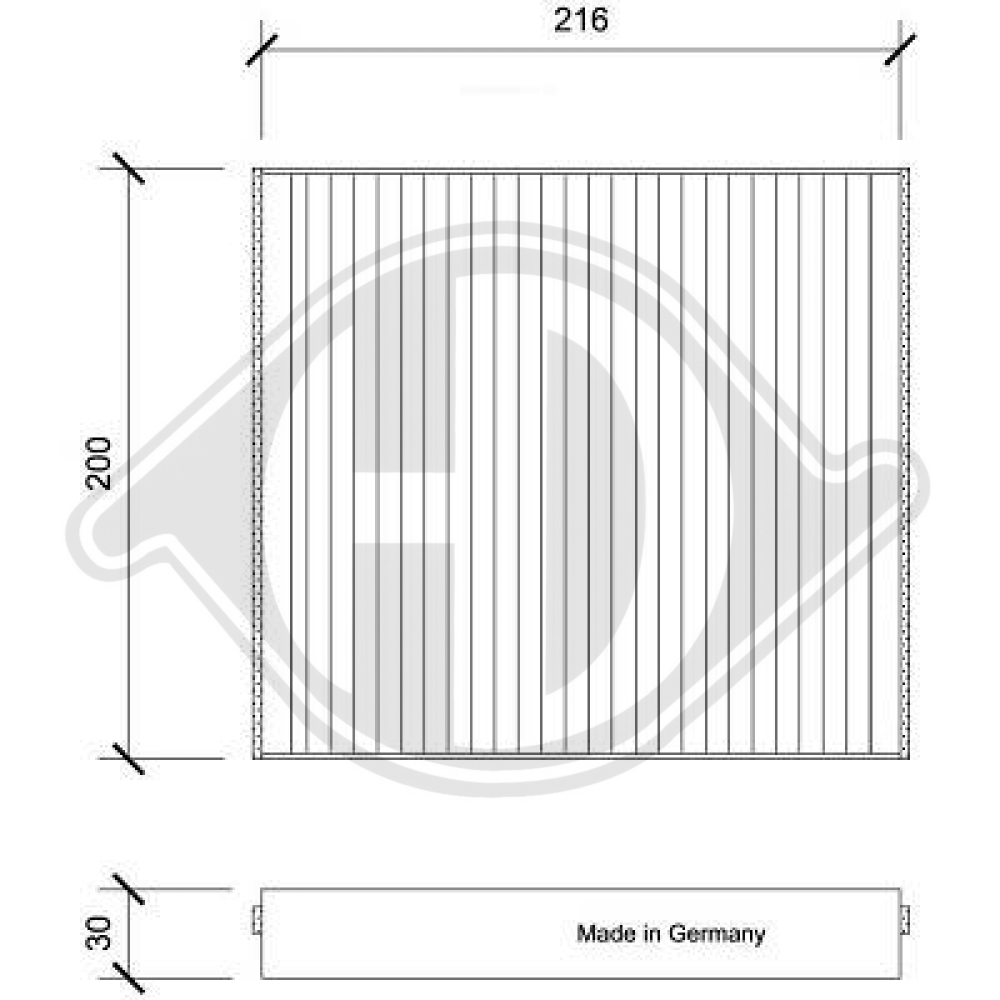 G3010-SA100 INNENRAUMFILTER  SUBARU Forester  06.2002.->> DCI0230