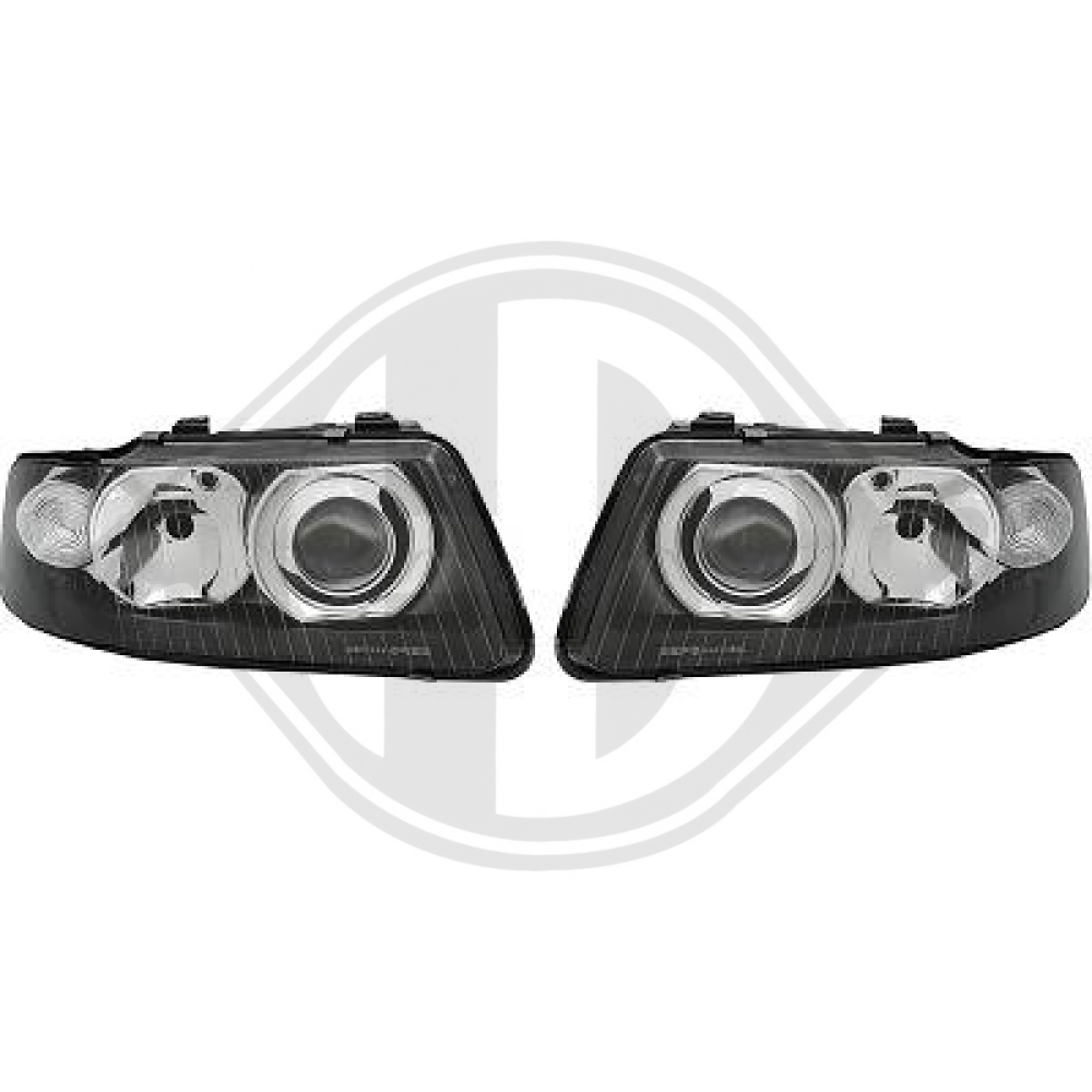 nan DESIGNSCHEINWERFER SET A3, BJ. 00-03       KLARGL.SCHWARZ 1030185