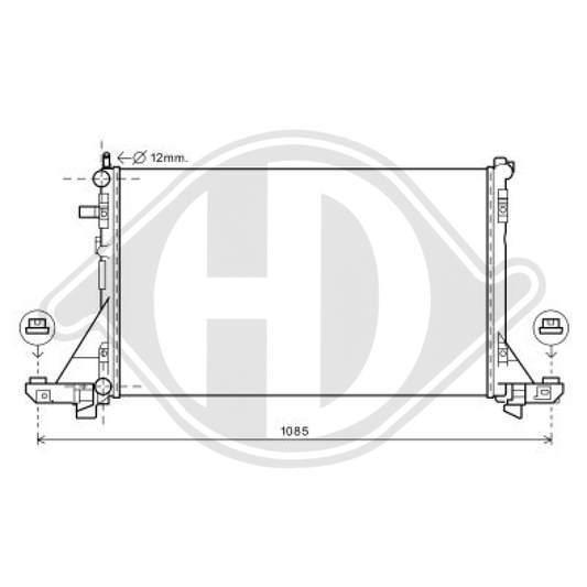 2140000Q2A Kühler Motorkühlung für RENAULT MASTER III 02/2010 DCM2968