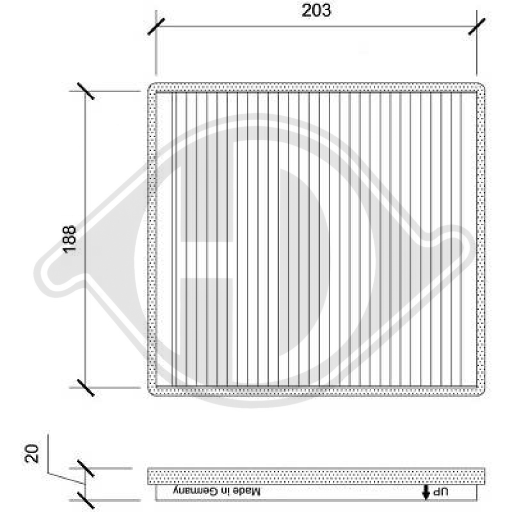 EC95947238 INNENRAUMFILTER  CHEVROLET Spark  2009->> DCI0200