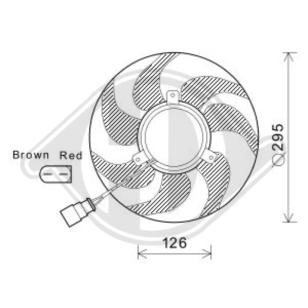1K0959455CR LÜFTER LÜFTER  RE. VW DCL1243