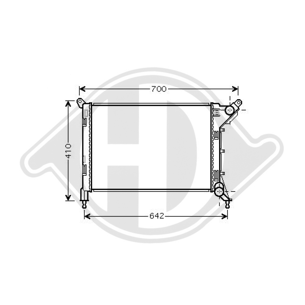 1475552 Kühler Motorkühlung für BMW MINI ONE 06/2001 DCM1580