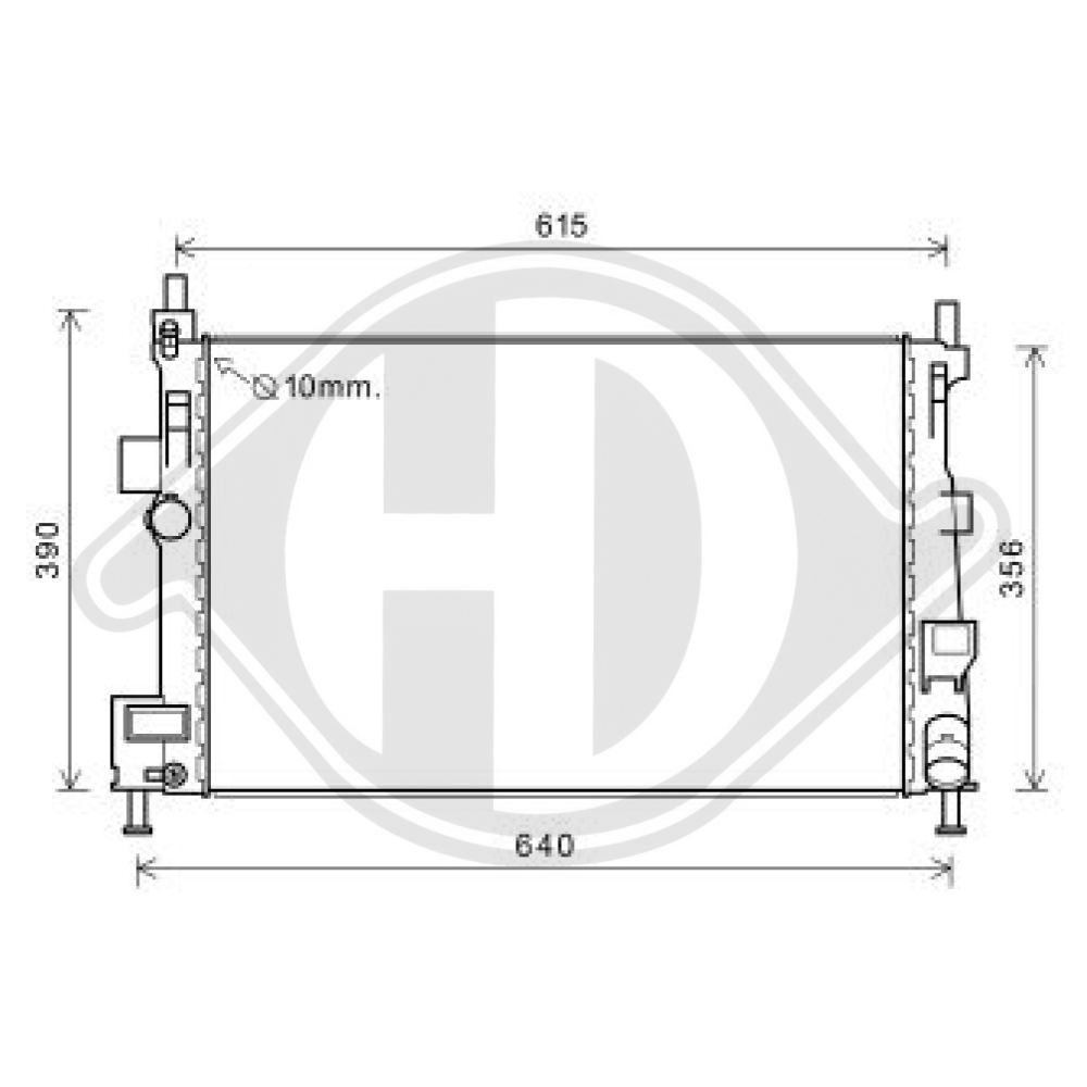 1684912 Kühler Motorkühlung für FORD C-Max II 1,6TDCi DCM3899