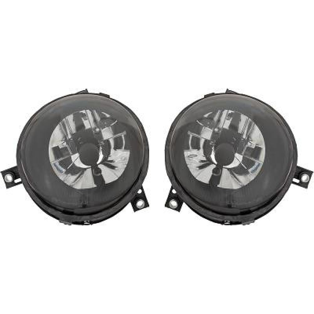 DESIGNSCHEINWERF.SET LUPO, 98->>     KLARGLAS/SCHWARZ 2208280