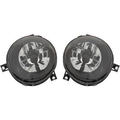 DESIGNSCHEINWERF.SET LUPO, 98->>     KLARGLAS/SCHWARZ 2208280