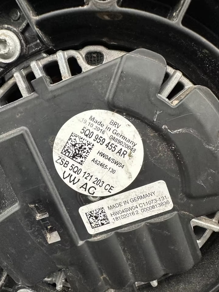 5Q0121205AQ 5Q0959455AR Motorlüfter Lüfter Vw Golf VII T-Roc