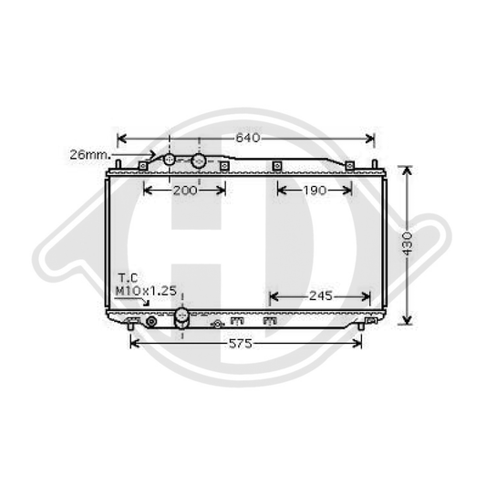 19010RNAA01 Kühler Motorkühlung für HONDA CIVIC VII 09/05 DCM2181