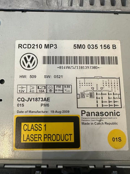 5M0035156B Radio mit Code VW Polo 6R