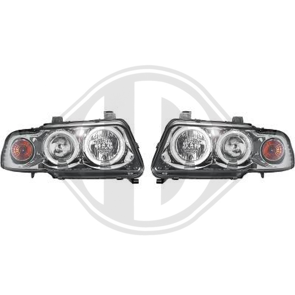 DESIGNSCHEINWERFER SET A4, 94-99       KLARGLAS/CHROM 1016480