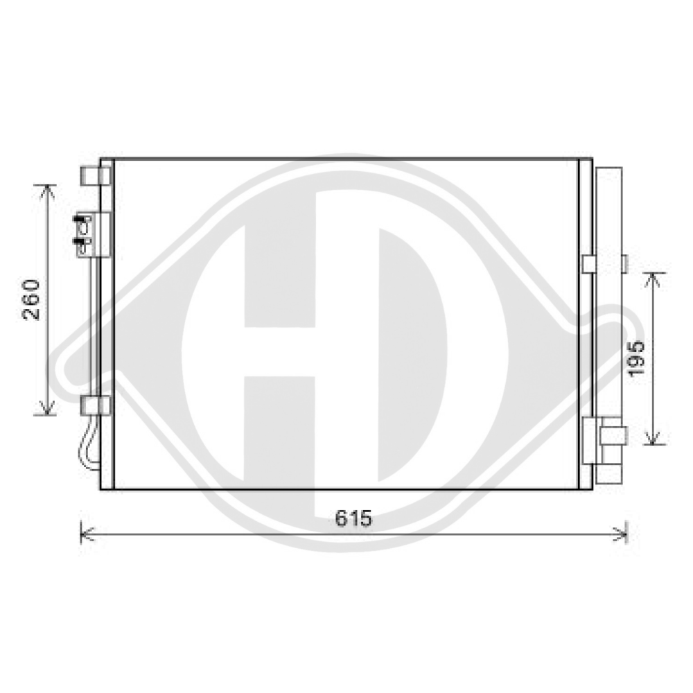 976061R000 KONDENSATOR KIA RIO 06/2011 1,25/1,4 DCC1913